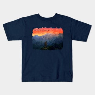 Mountain Sunset Kids T-Shirt
